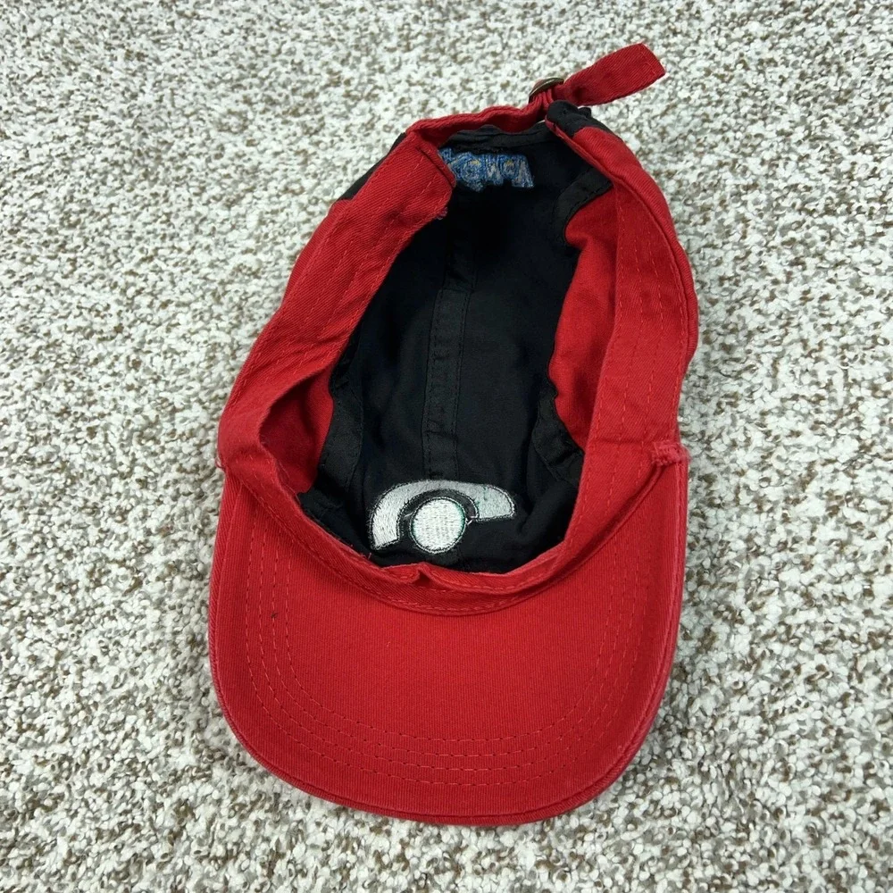 Pokemon Hat Cap Strap Back Youth‎ Adjustable Red Black Ash Ketchum Anime Boys